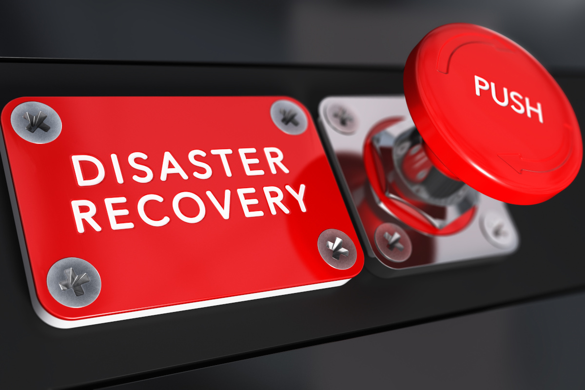 A big red disaster recovery button